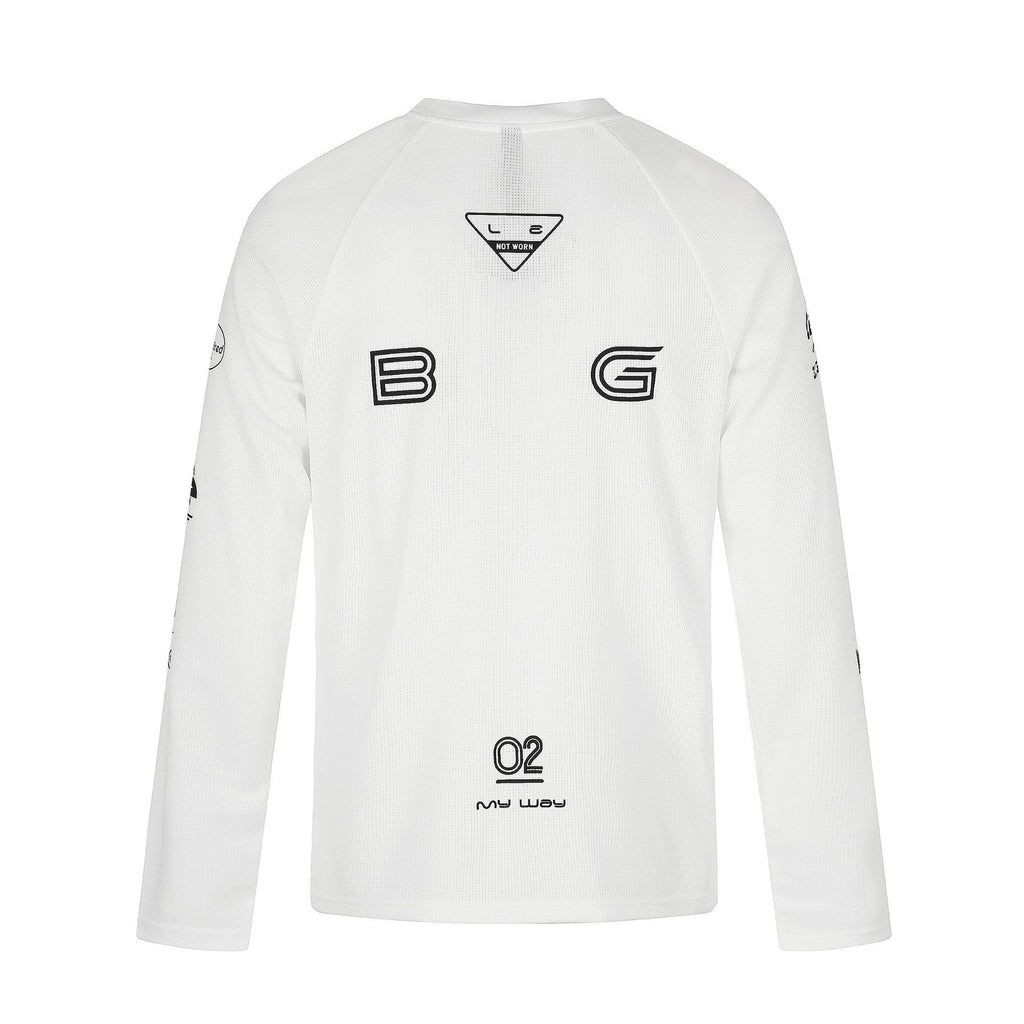 T-shirt de cyclisme homme à manches longues, respirant et à séchage rapide