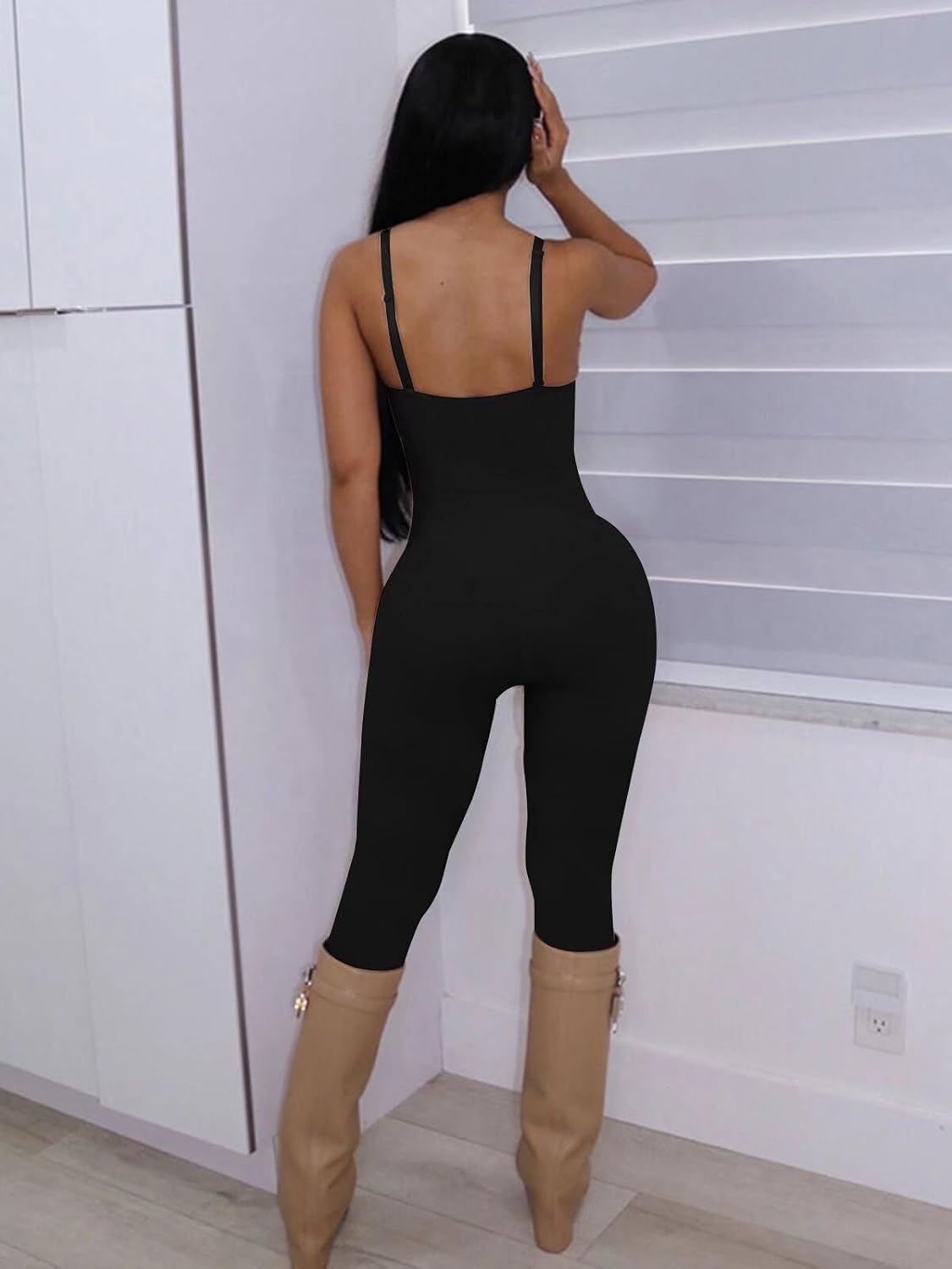 Sexy Jumpsuits for Women Bodycon Rompers with Built-in Bra