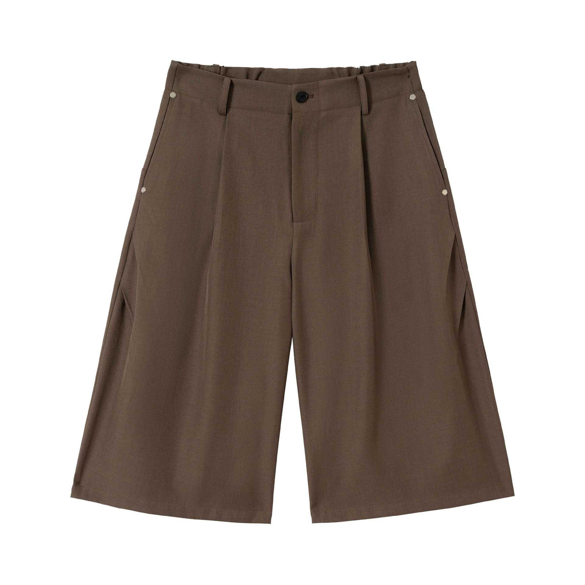 Solid Color Loose Casual Drape Suit 7/8 Pants for Men