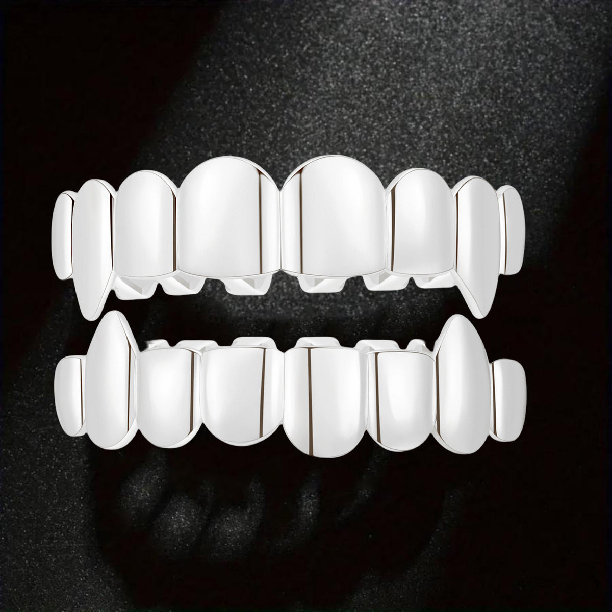 Rapper Eight-Tooth Sharp Tiger Teeth 24K Gold Plated Hip-Hop Dental Grillz for Men and Women, Premium Quality Jewelry Accessory