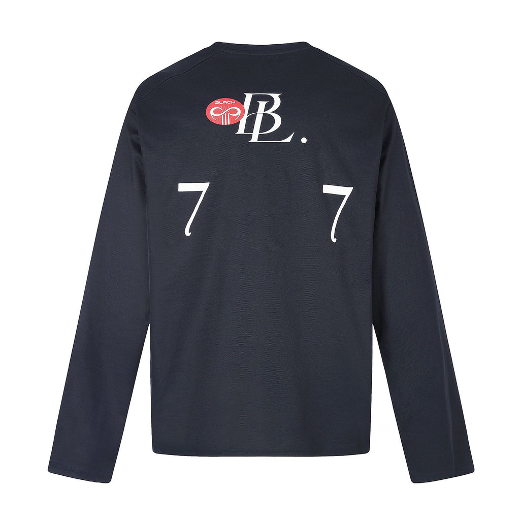 T-shirt ample à manches longues pour homme, imprimé lettres