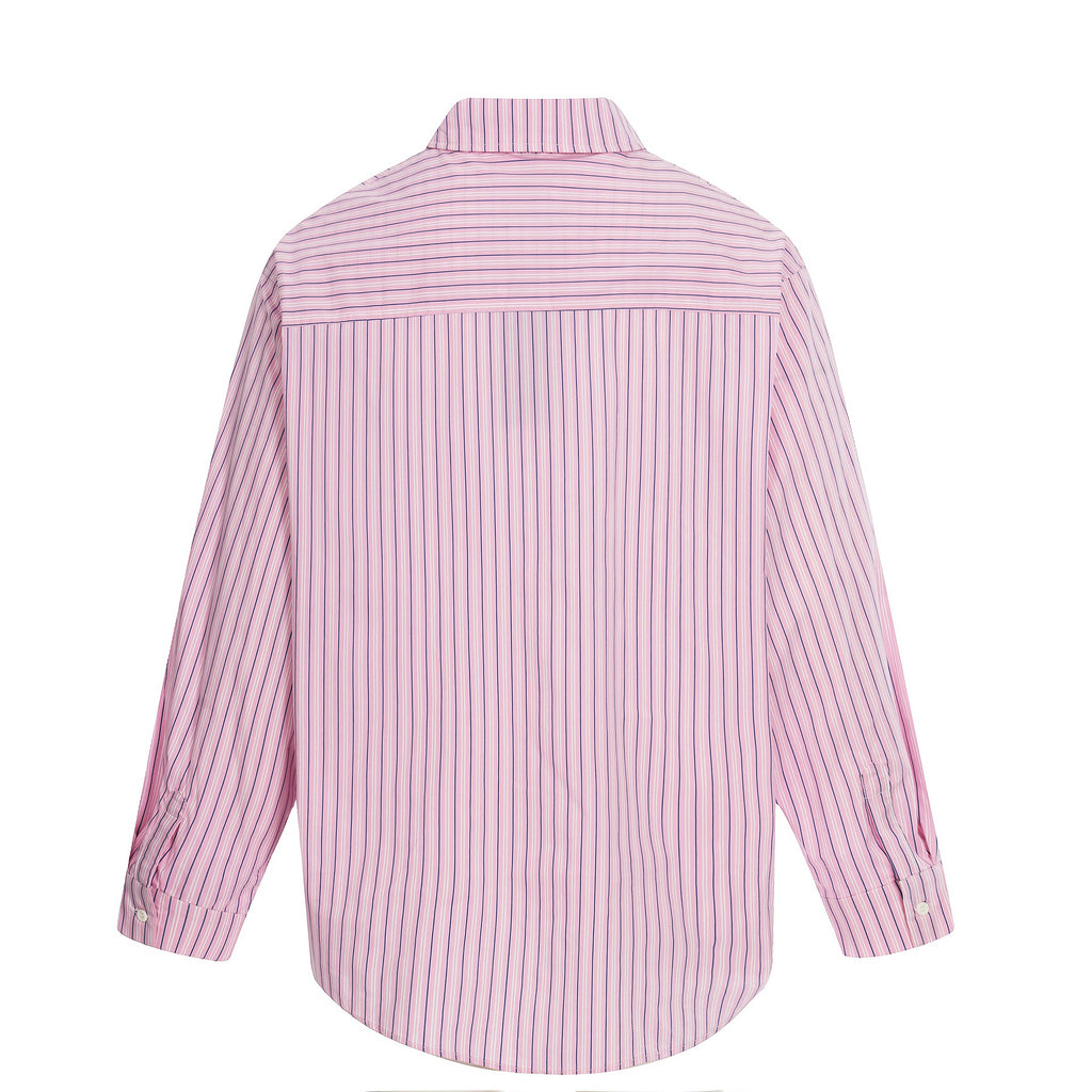 Chemise à manches longues avec col retourné et imprimé