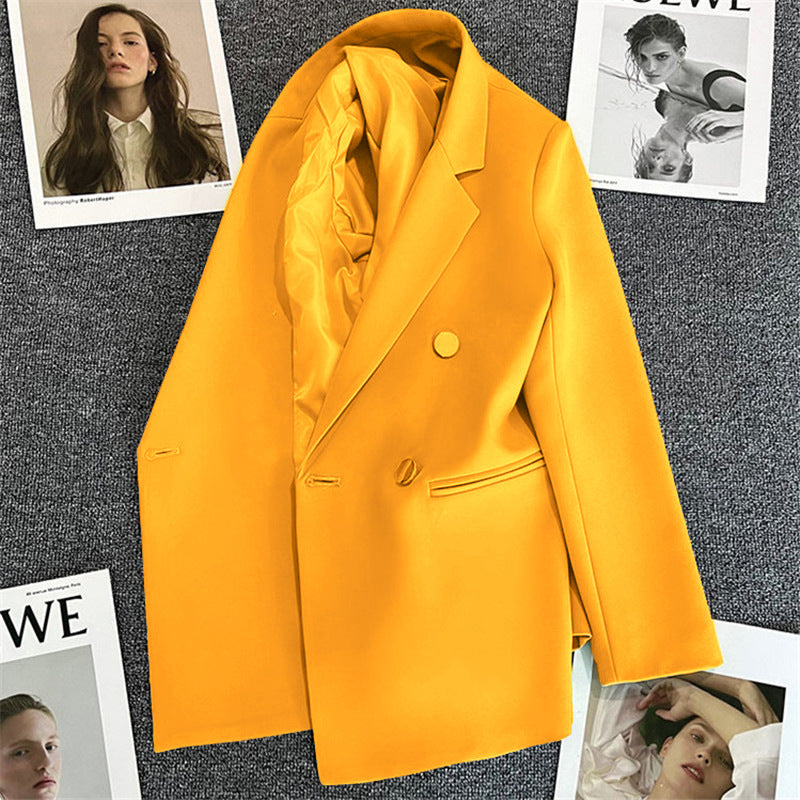 Candy Green Trendy Blazer for Women, 2026 Spring and Autumn New Korean Style, Internet Celebrity Style, Petite Casual