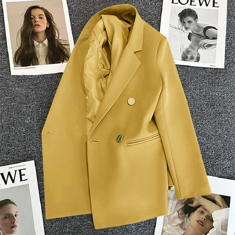 Candy Green Trendy Blazer for Women, 2026 Spring and Autumn New Korean Style, Internet Celebrity Style, Petite Casual