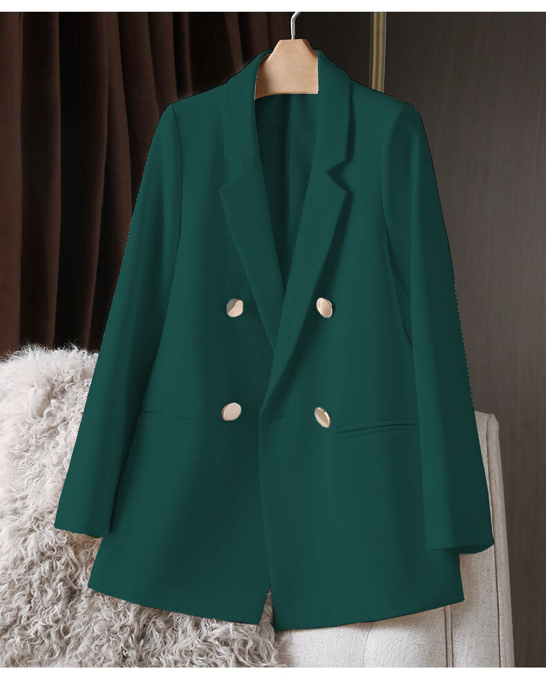 Candy Green Trendy Blazer for Women, 2026 Spring and Autumn New Korean Style, Internet Celebrity Style, Petite Casual