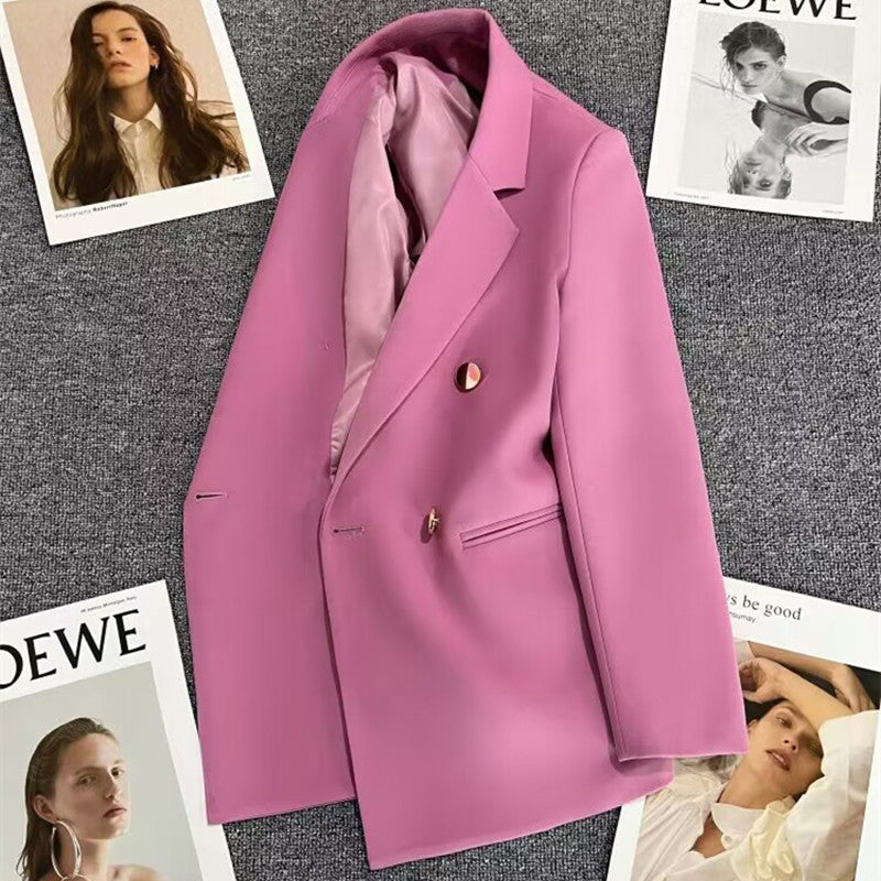 Candy Green Trendy Blazer for Women, 2026 Spring and Autumn New Korean Style, Internet Celebrity Style, Petite Casual