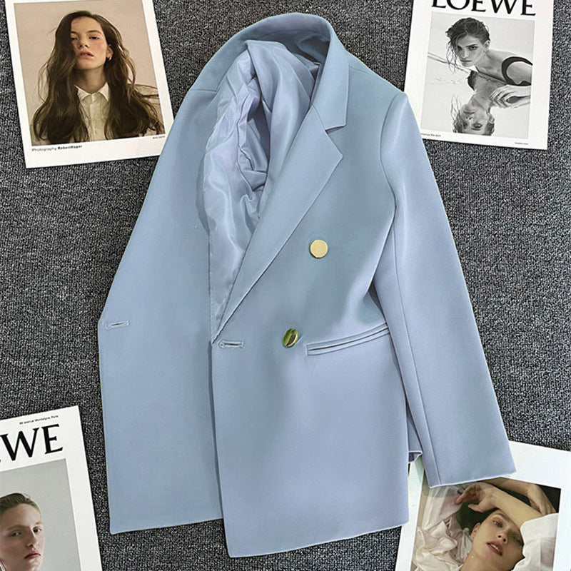 Candy Green Trendy Blazer for Women, 2026 Spring and Autumn New Korean Style, Internet Celebrity Style, Petite Casual