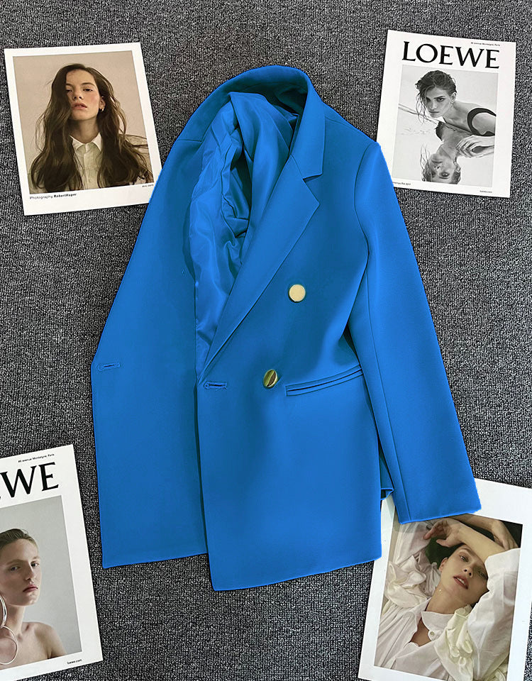 Candy Green Trendy Blazer for Women, 2026 Spring and Autumn New Korean Style, Internet Celebrity Style, Petite Casual